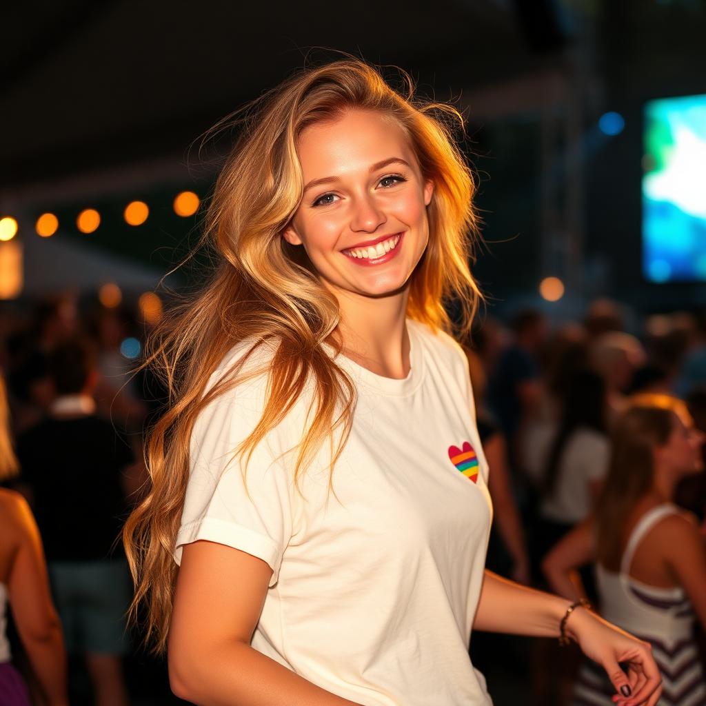 Sunglasses Print T-shirt – op een festival