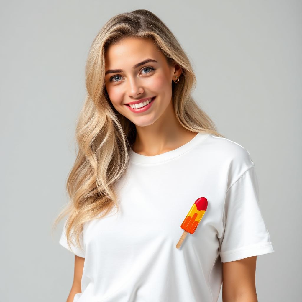 Rocket Print T-shirt – model draagt het shirt
