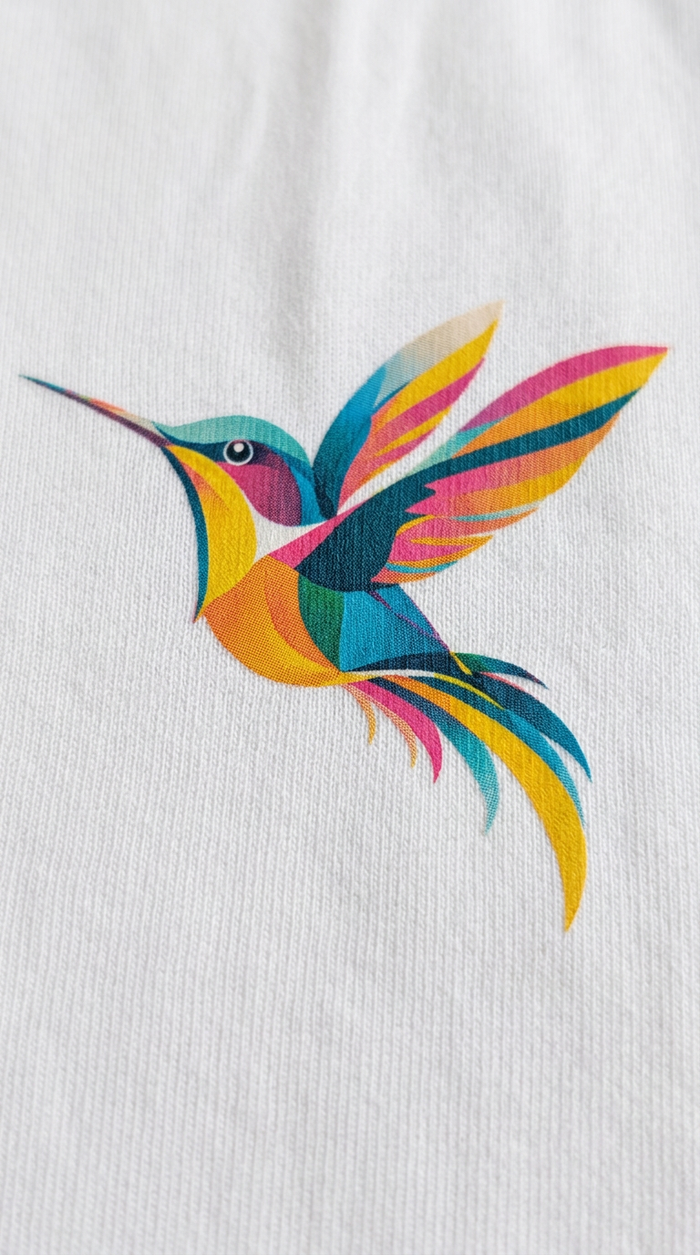 Colibri Print T-shirt – print detail