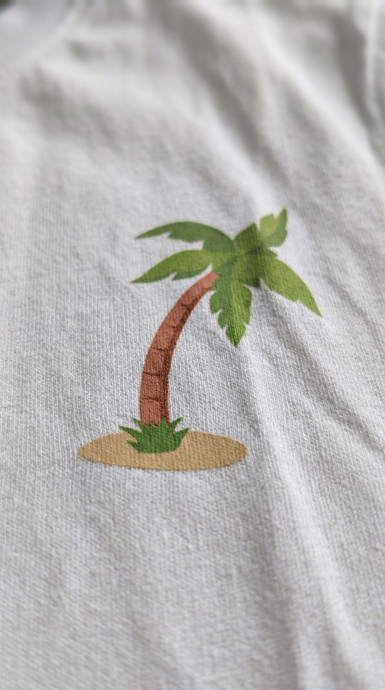 Palm Print T-shirt – print detail